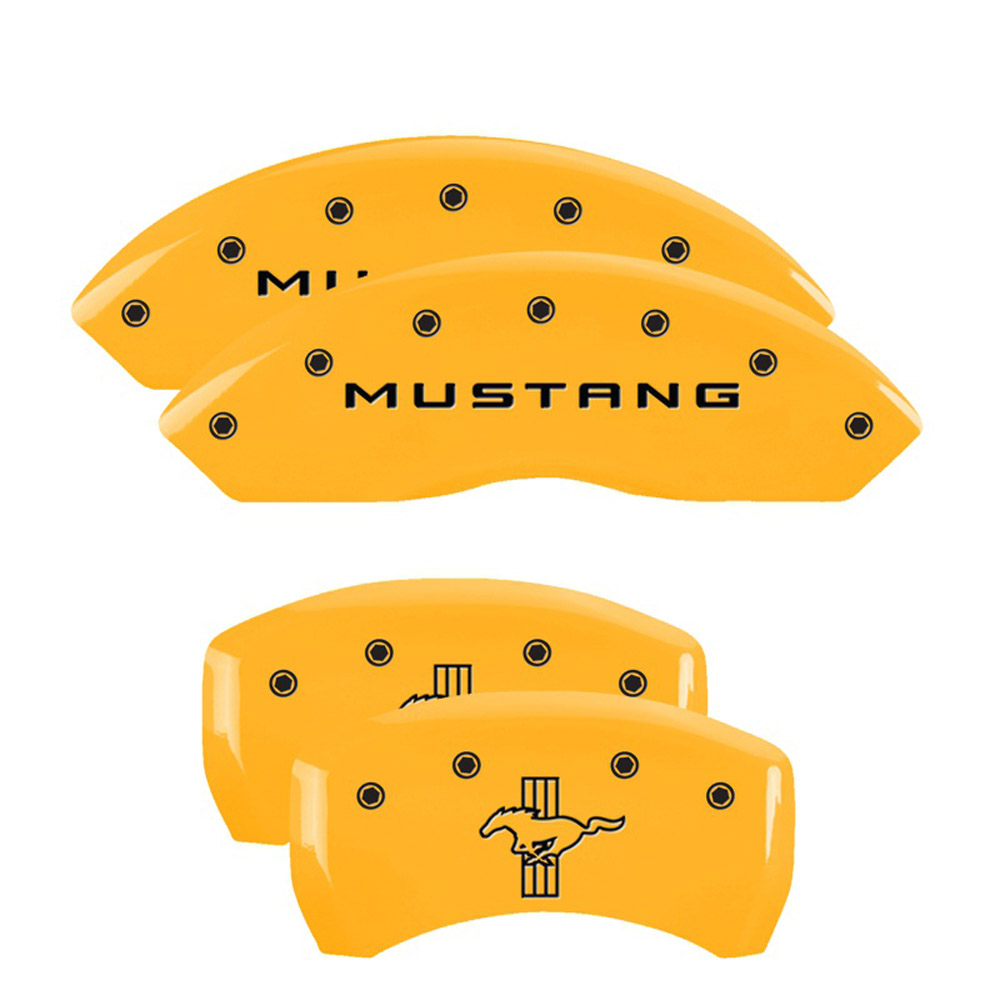 MGP Caliper Covers 10198SMBPYL Disc Brake Caliper Cover