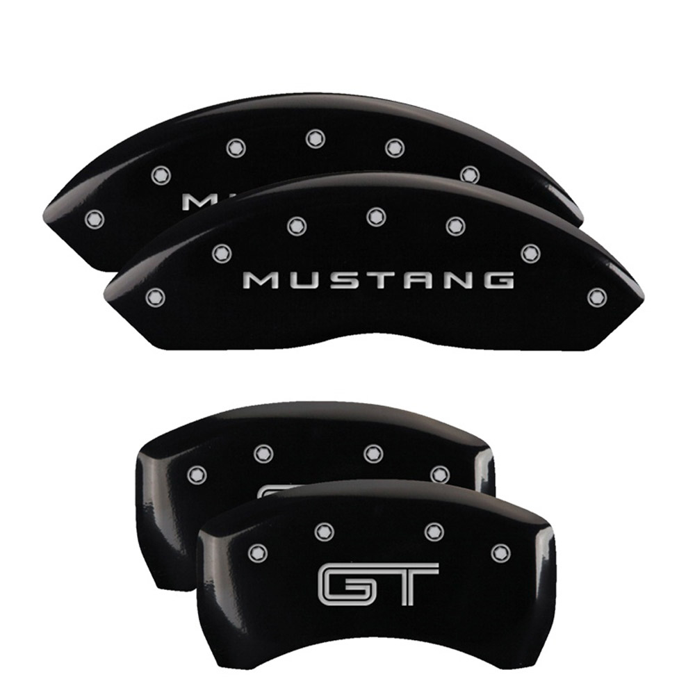 MGP Caliper Covers 10198SMGTBK Disc Brake Caliper Cover