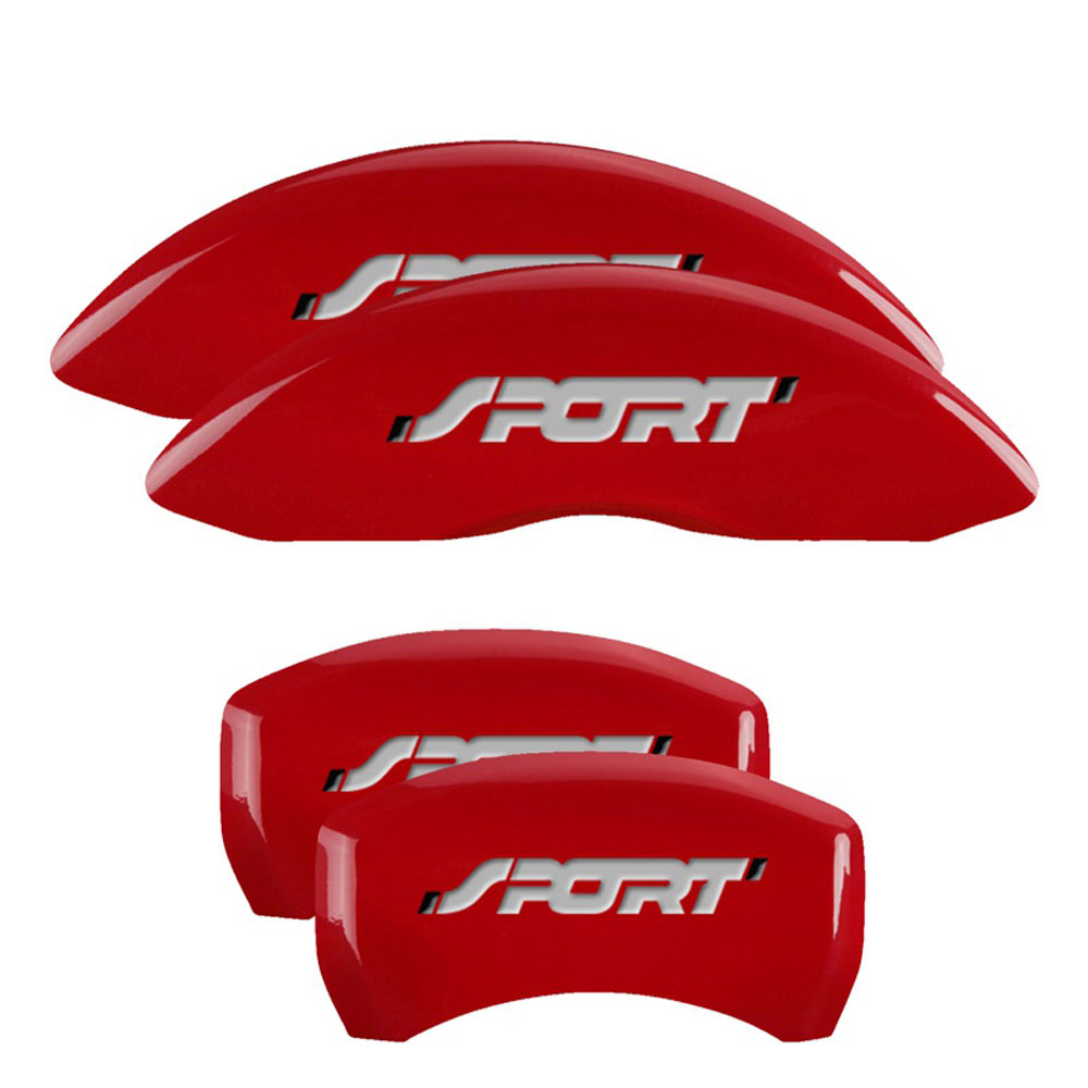 MGP Caliper Covers 10229SSP1RD Disc Brake Caliper Cover