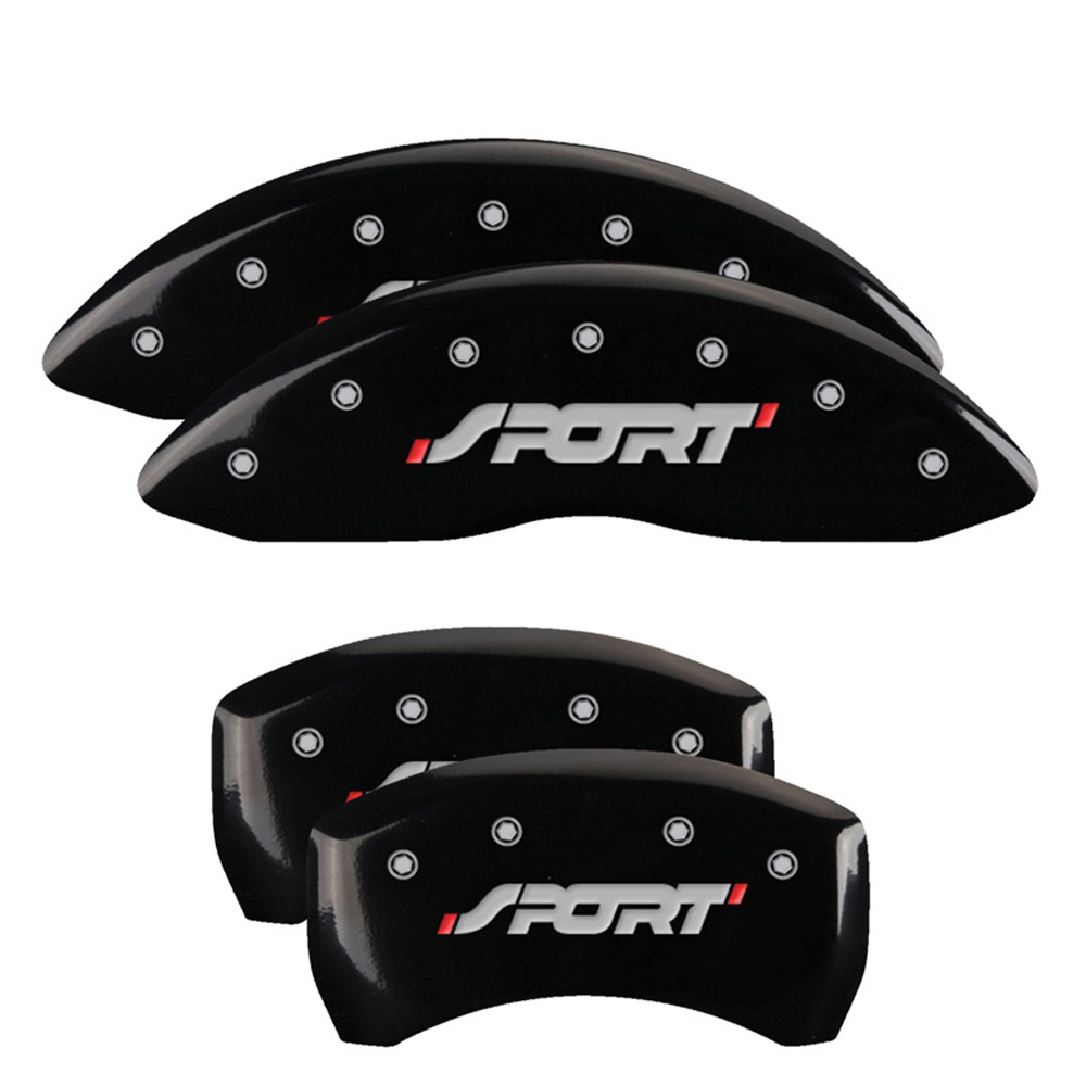 MGP Caliper Covers 10229SSPOBK Disc Brake Caliper Cover