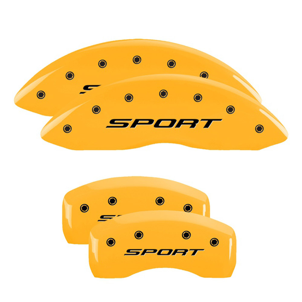 MGP Caliper Covers 10241SSPTYL Disc Brake Caliper Cover