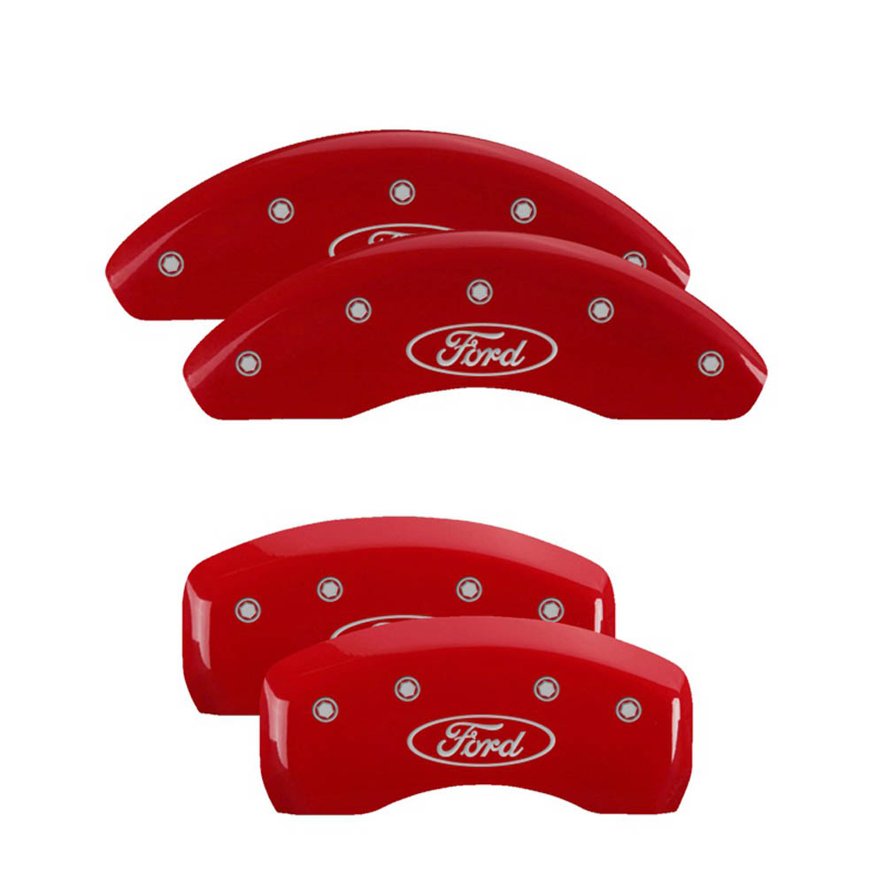 MGP Caliper Covers 10255SFRDRD Disc Brake Caliper Cover