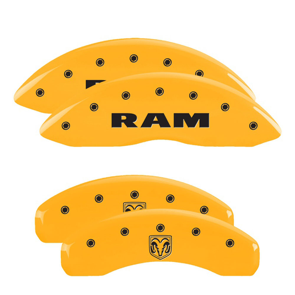MGP Caliper Covers 12043SRMHYL Disc Brake Caliper Cover