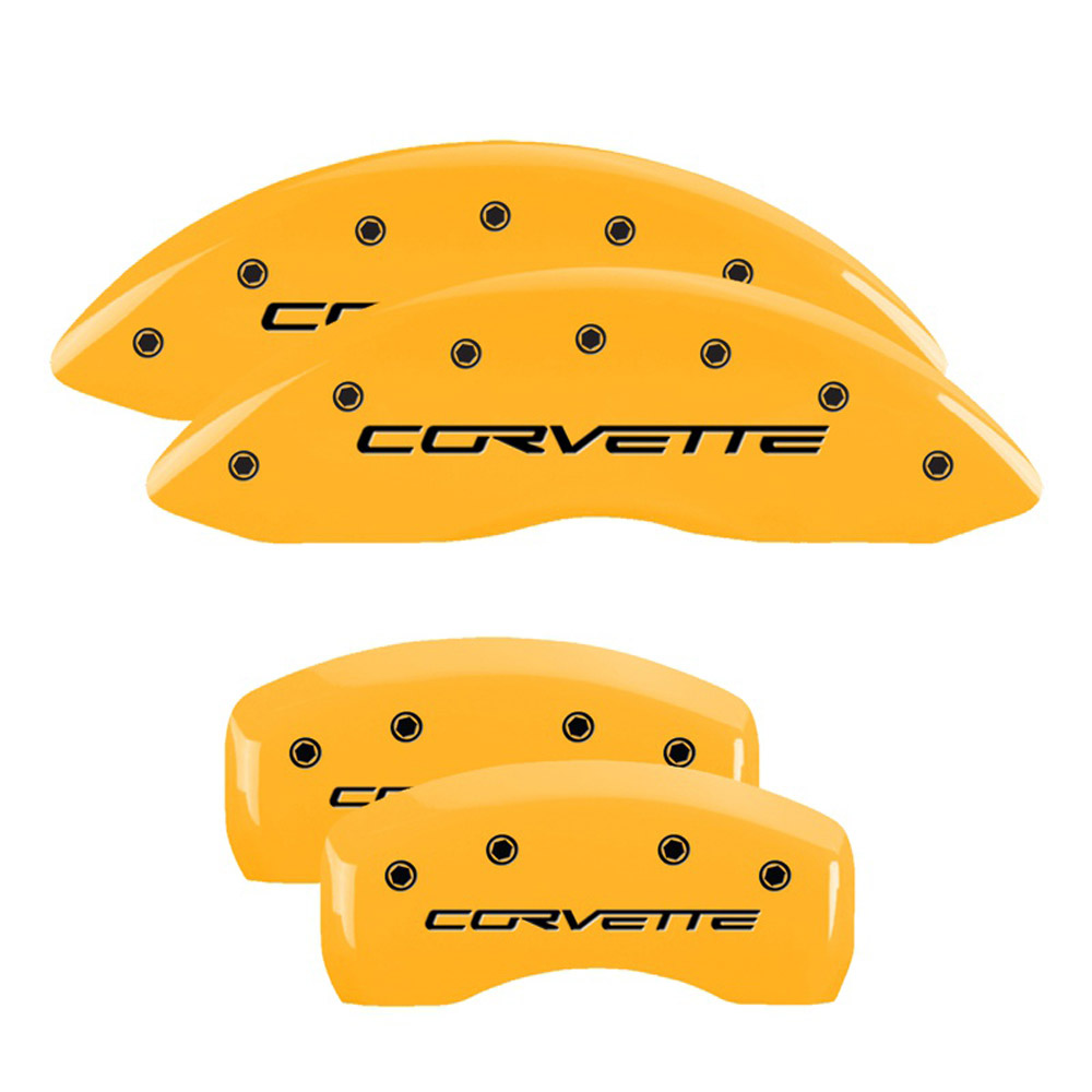 MGP Caliper Covers 13008SCV6YL Disc Brake Caliper Cover