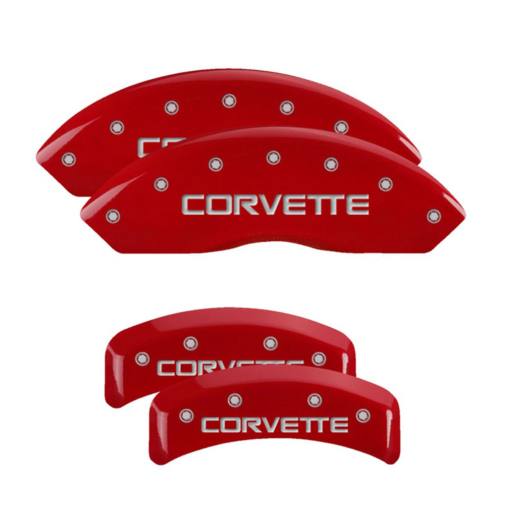 MGP Caliper Covers 13013SCV4RD Disc Brake Caliper Cover