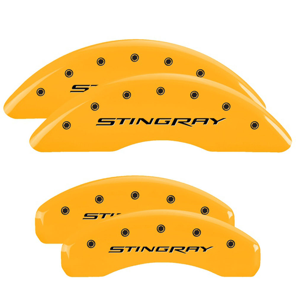MGP Caliper Covers 13084SSTYYL Disc Brake Caliper Cover