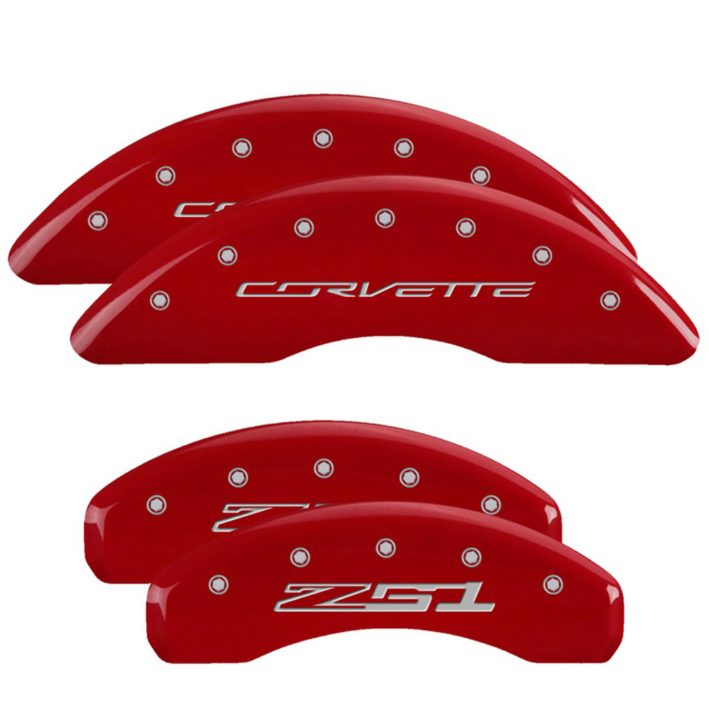MGP Caliper Covers 13084SZ51RD Disc Brake Caliper Cover