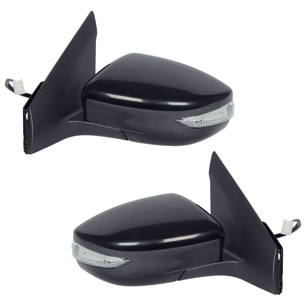 2014 Nissan Sentra Side View Mirror Set Manual Folding w/o Heat w