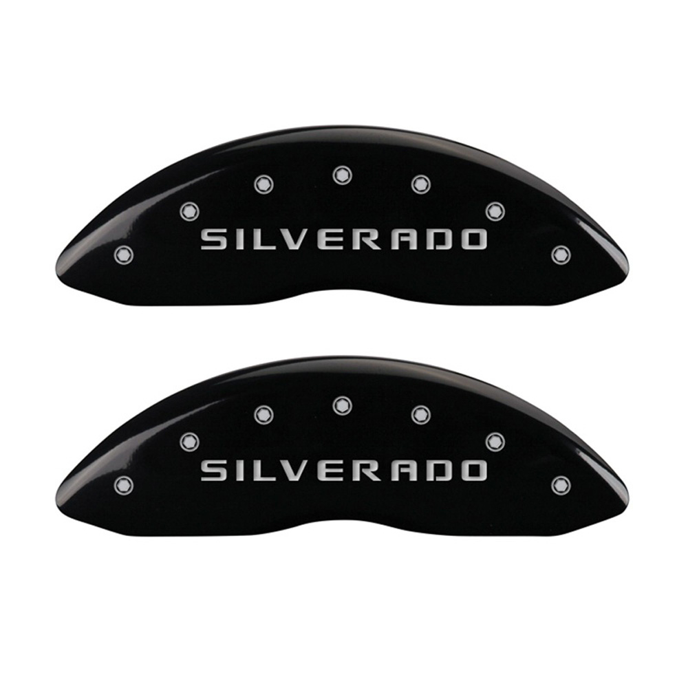 MGP Caliper Covers 14207FSILBK Disc Brake Caliper Cover