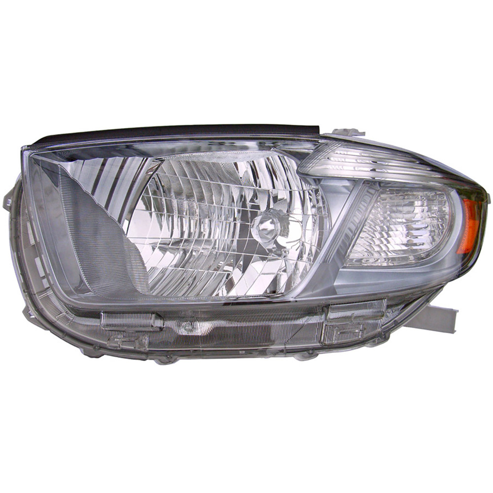 2008 Toyota Highlander Headlight Assembly Pair Pair of Headlight