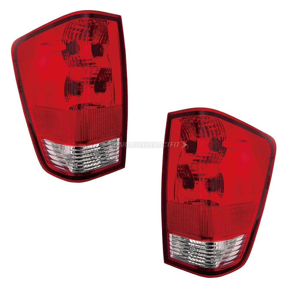 2012 Nissan Titan Tail Light Assembly Pair