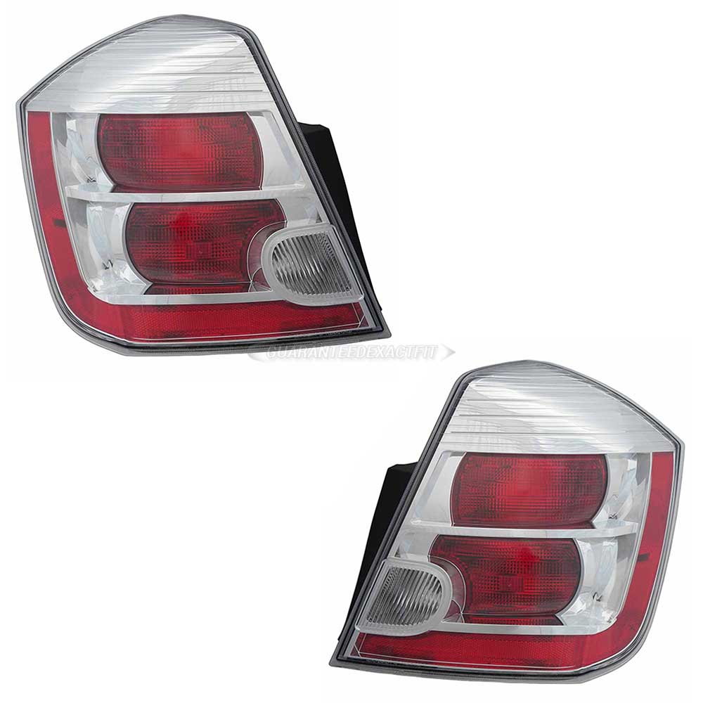 2012 Nissan Sentra Tail Light Assembly Pair