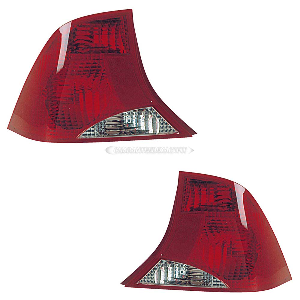2000 Ford Focus Tail Light Assembly Pair