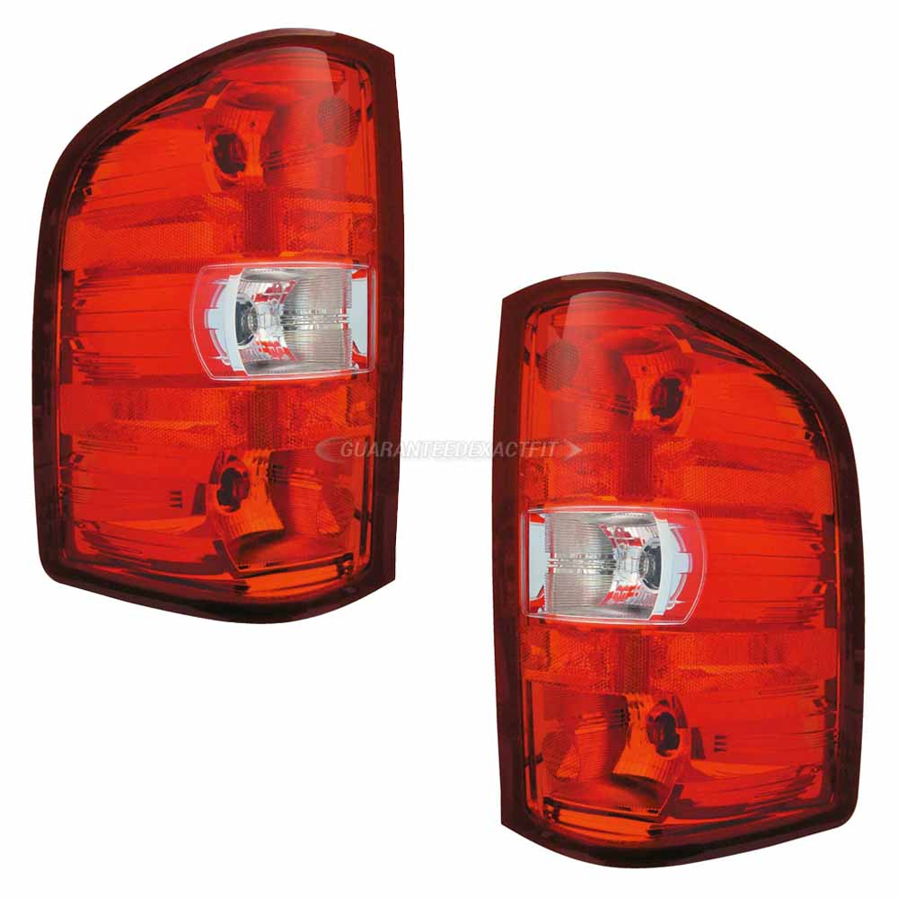 2012 Gmc Sierra 1500 Tail Light Assembly Pair
