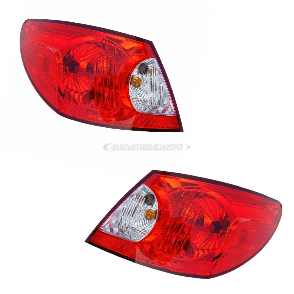 2007 Chrysler Sebring Tail Light Assembly Pair