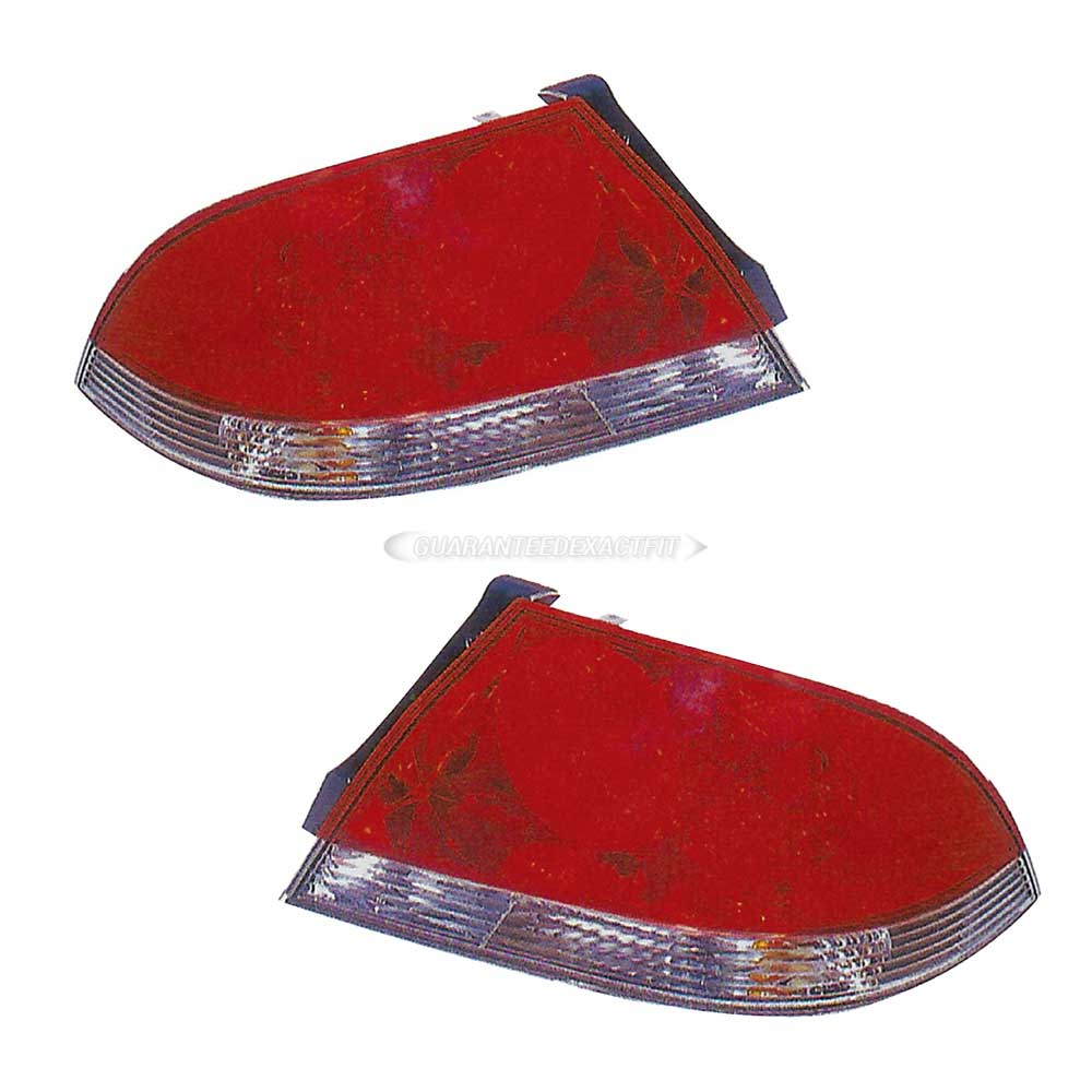 2004 Mitsubishi Lancer Tail Light Assembly Pair