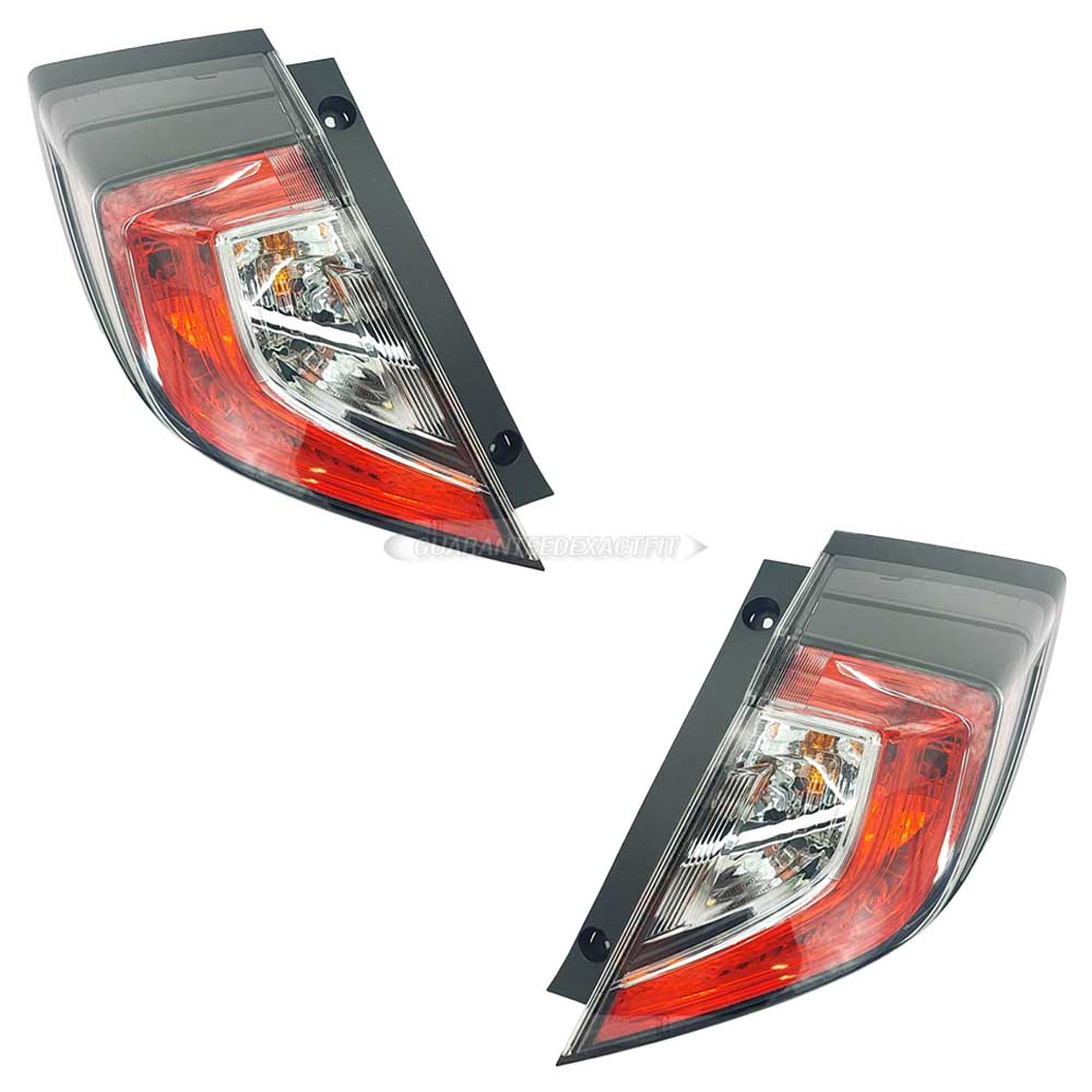 2021 Honda Civic Tail Light Assembly Pair