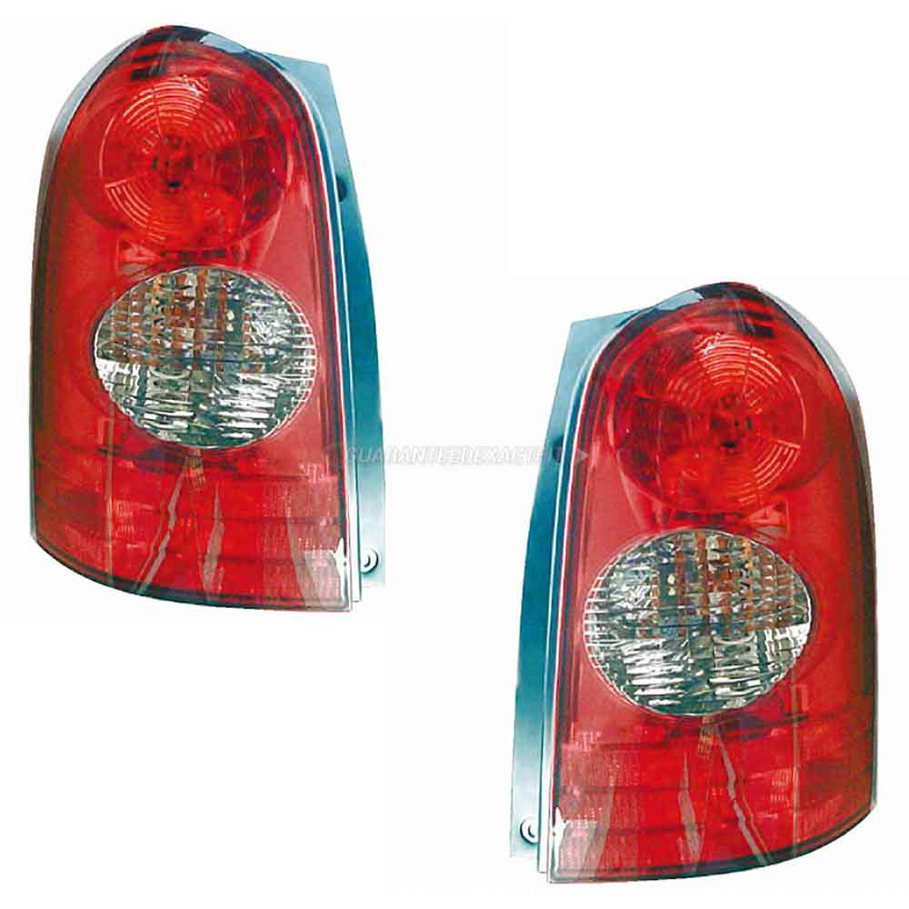 2003 Mazda MPV Tail Light Assembly Pair