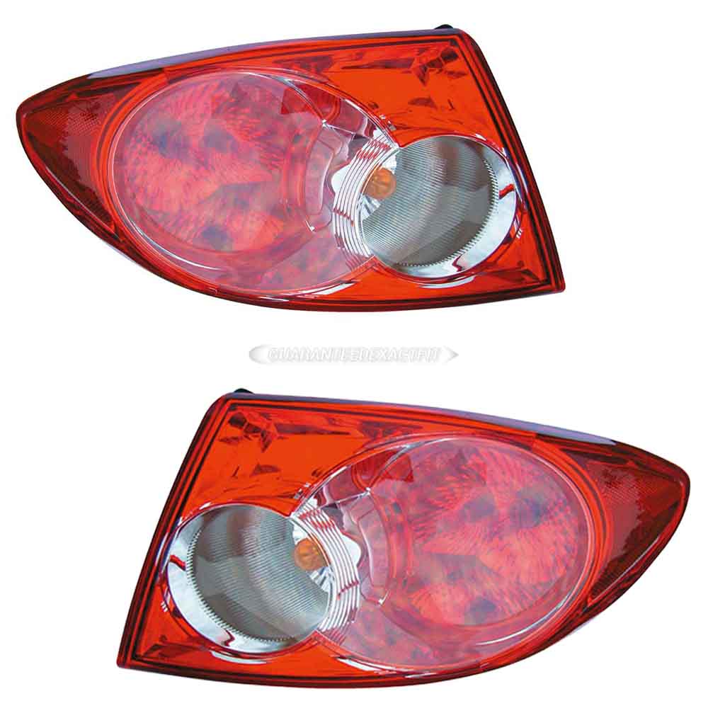 2003 Mazda 6 Tail Light Assembly Pair