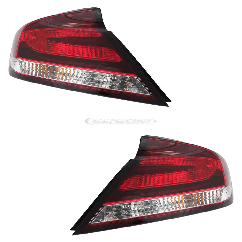 2014 Honda Civic Tail Light Assembly Pair