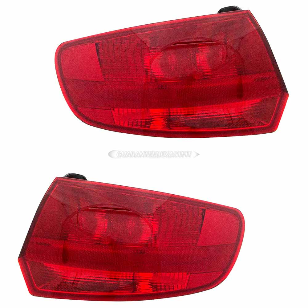 2007 Audi A3 Tail Light Assembly Pair