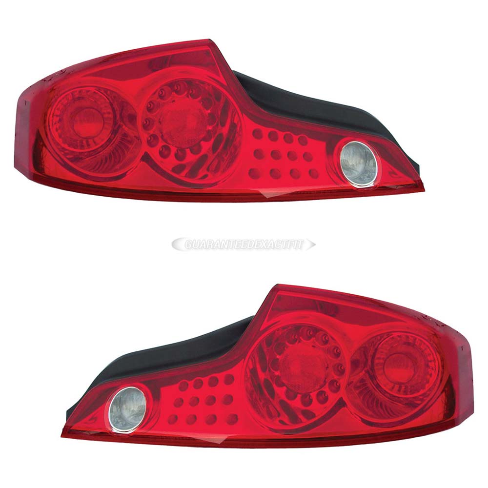 2003 Infiniti G35 Tail Light Assembly Pair