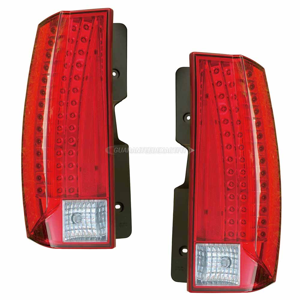 2012 Cadillac Escalade Tail Light Assembly Pair