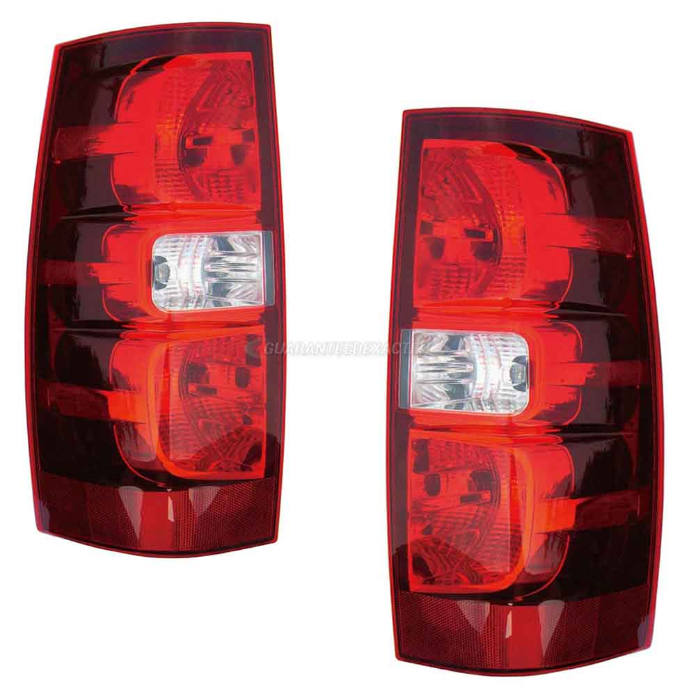 2012 Chevrolet Tahoe Tail Light Assembly Pair