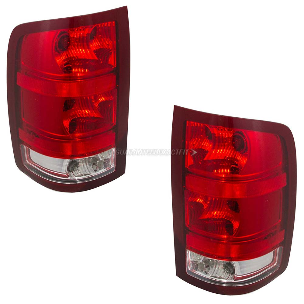 2012 Gmc Sierra 1500 Tail Light Assembly Pair
