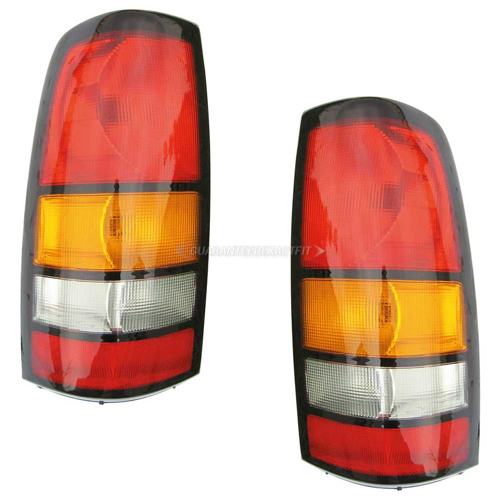 2004 Gmc Sierra 2500 Tail Light Assembly Pair
