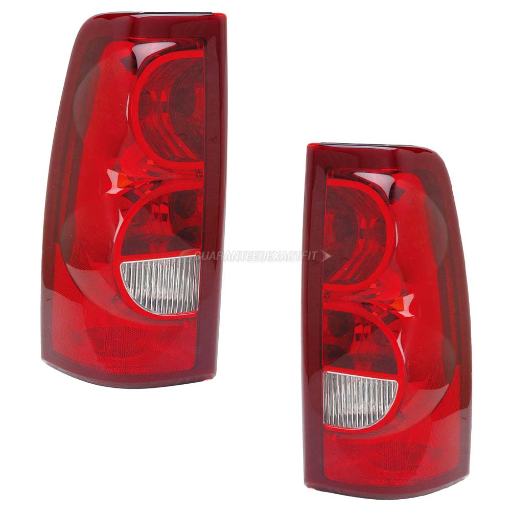 2003 Chevrolet Silverado 2500 Tail Light Assembly Pair