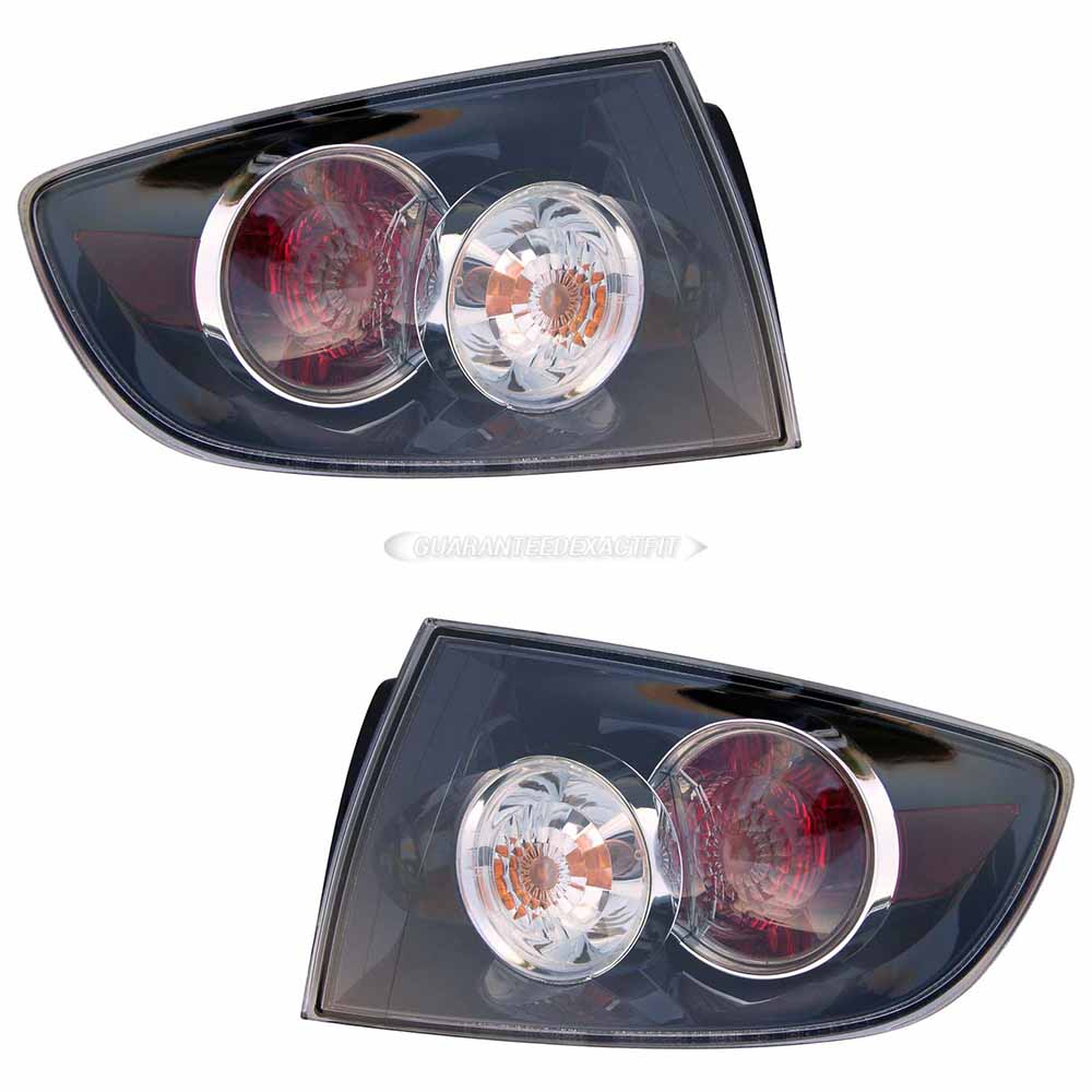 2007 Mazda 3 Tail Light Assembly Pair