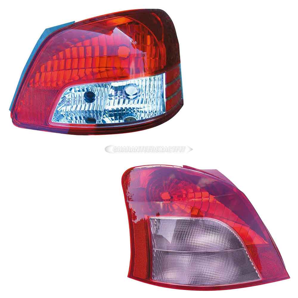 2012 Toyota Yaris Tail Light Assembly Pair