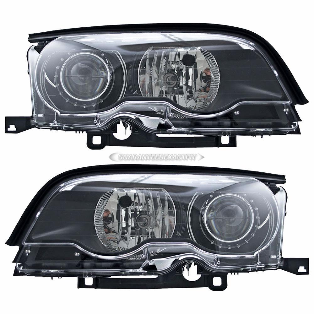 Bmw 330ci headlight assembly pair