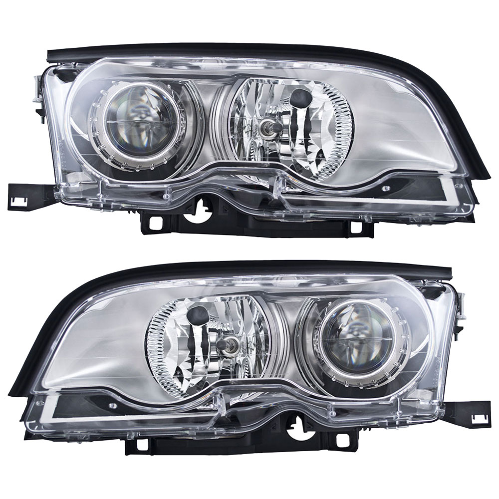 2002 Bmw 330Ci Headlight Assembly Pair