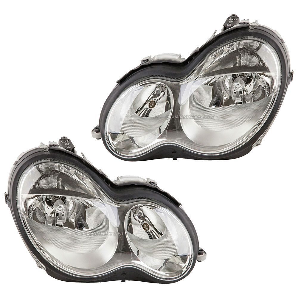 2014 Mercedes Benz c350 headlight assembly pair 