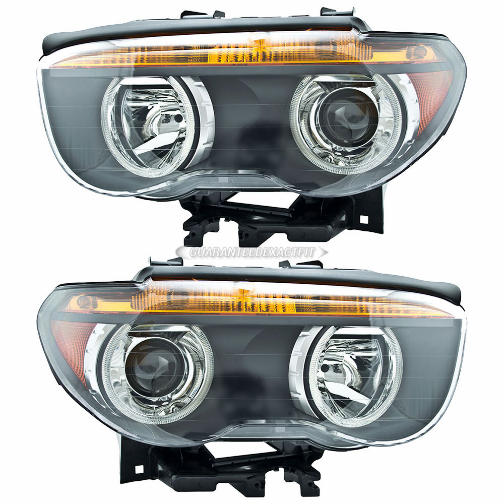 Bmw 745 headlight assembly pair