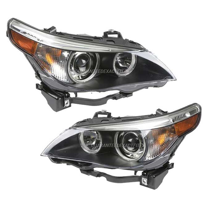 Bmw 550 headlight assembly pair