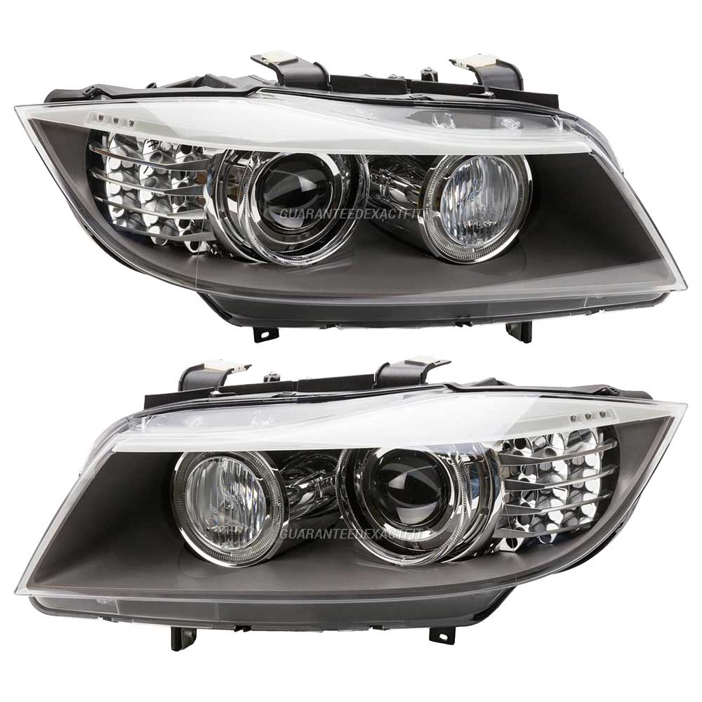 Bmw 335d headlight assembly pair