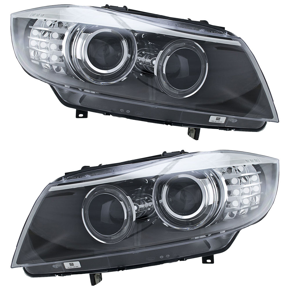 2009 Bmw 328i xDrive Headlight Assembly Pair Pair BiXenon Without