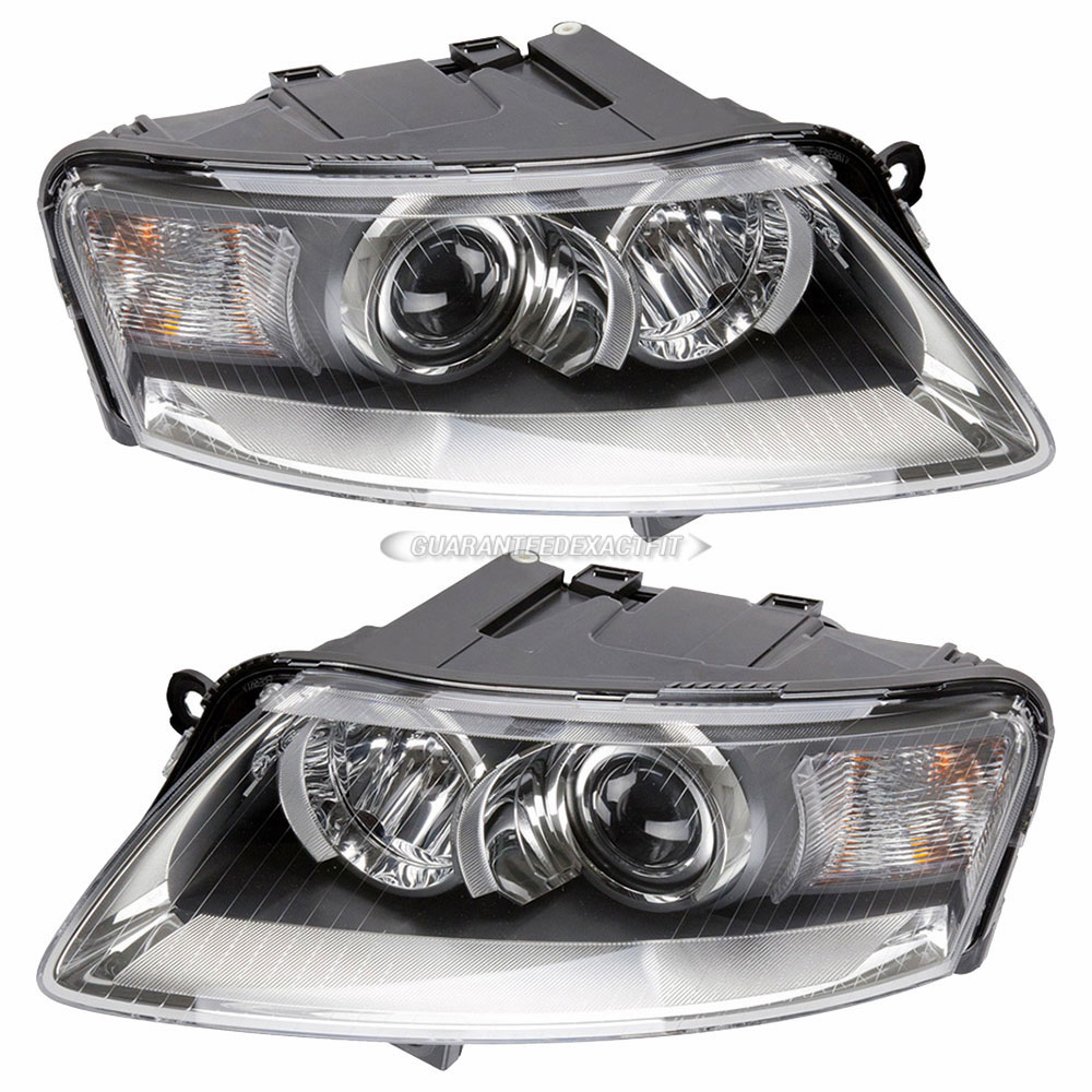 2007 Audi A6 Headlight Assembly Pair