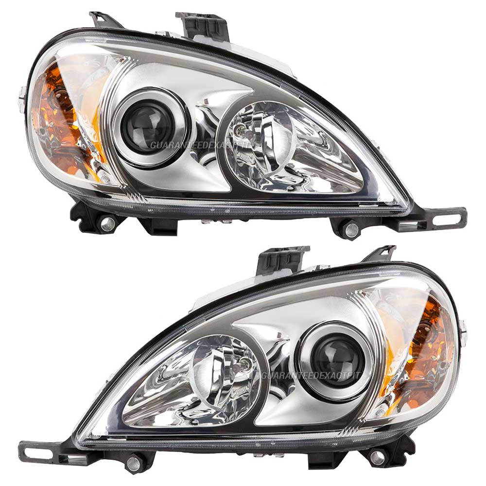 2003 Mercedes Benz ML350 Headlight Assembly Pair 