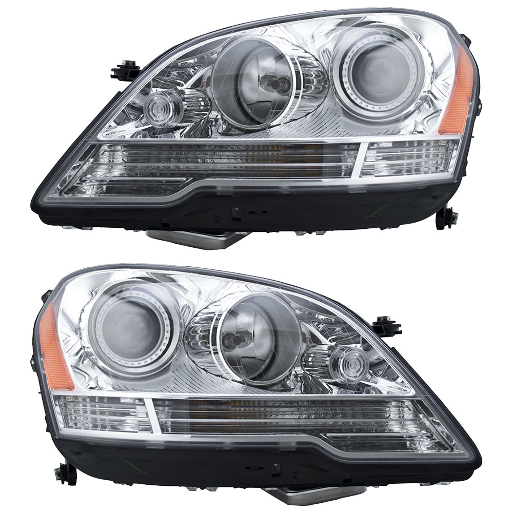 2009 Mercedes Benz ML350 Headlight Assembly Pair Headlight Assembly