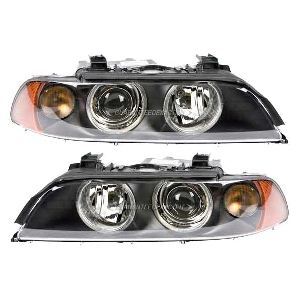 2000 Bmw 540 Headlight Assembly Pair
