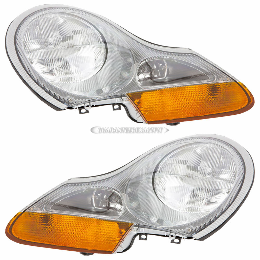 Porsche Boxster Headlight Assembly Pair Oem & Aftermarket Replacement