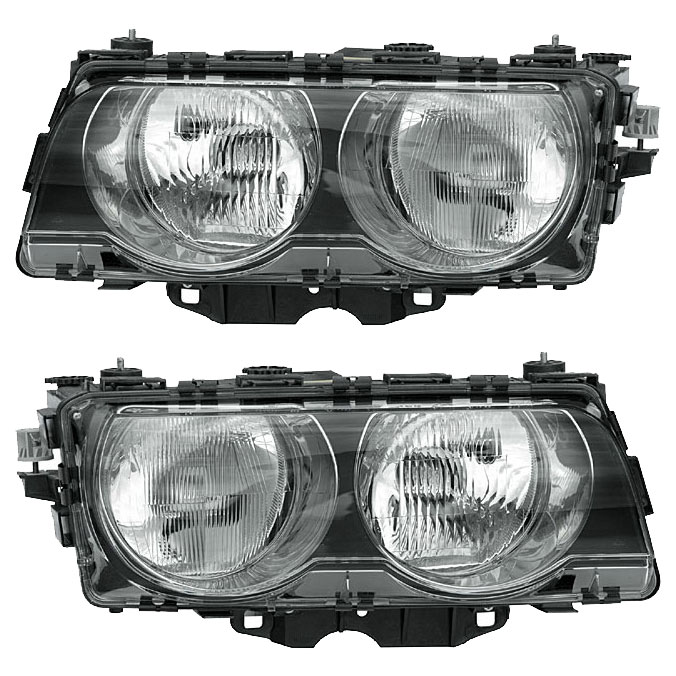 2000 Bmw 740 Headlight Assembly Pair