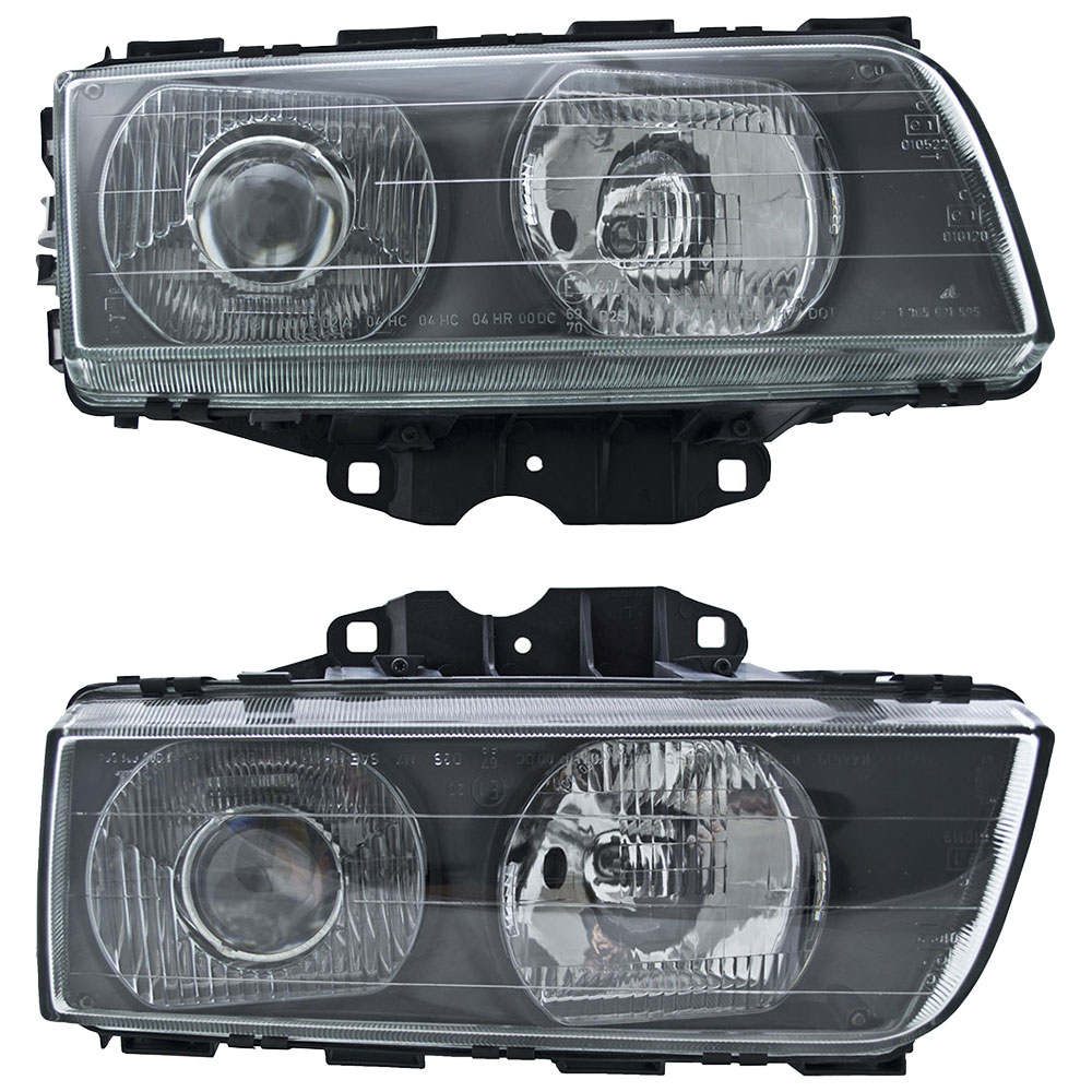 1995 Bmw 740 Headlight Assembly Pair