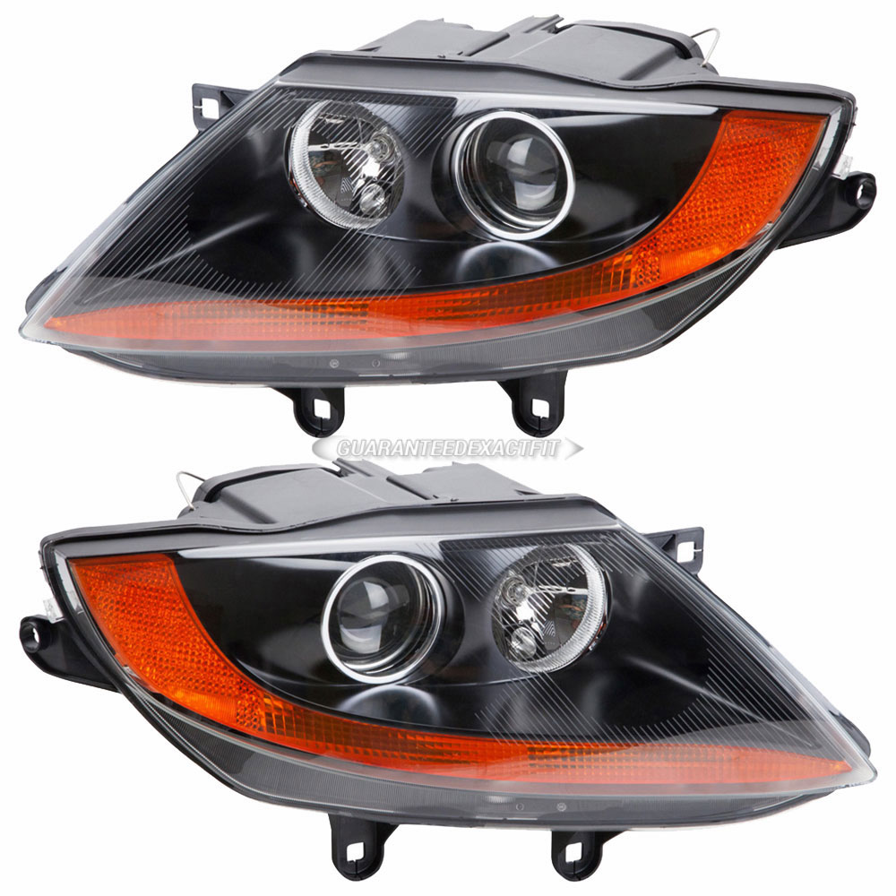2003 Bmw Z4 Headlight Assembly Pair Headlight Assembly Pair 2.5i