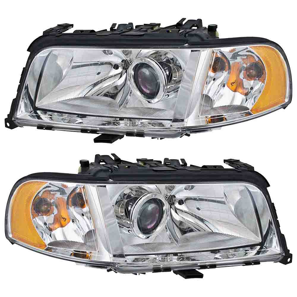 Audi S8 Headlight Assembly Pair