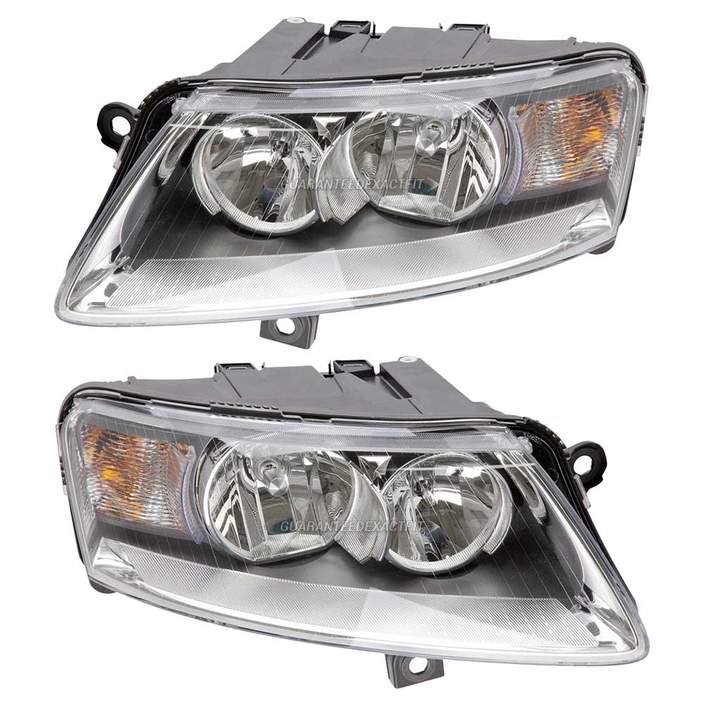 2006 Audi A6 Headlight Assembly Pair